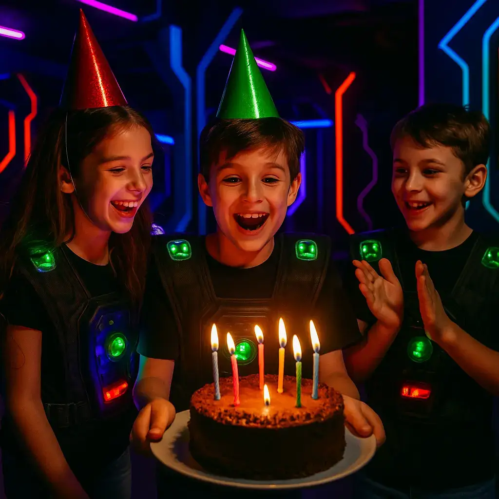 Grupo celebrando un cumpleaños en Alfazone (Alfafar, Valencia)